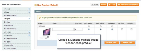 Product Edit Image Upload