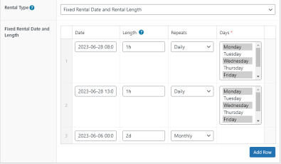 Fixed Date and Time Backend Entry