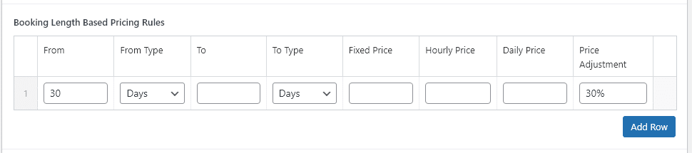 Monthly Pricing Discount Example