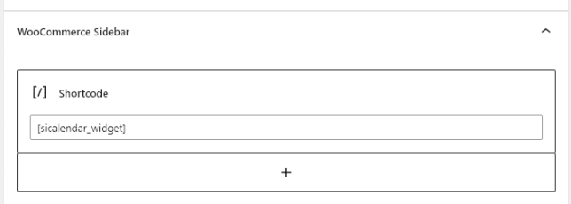 Shortcode Global Calendar Widget
