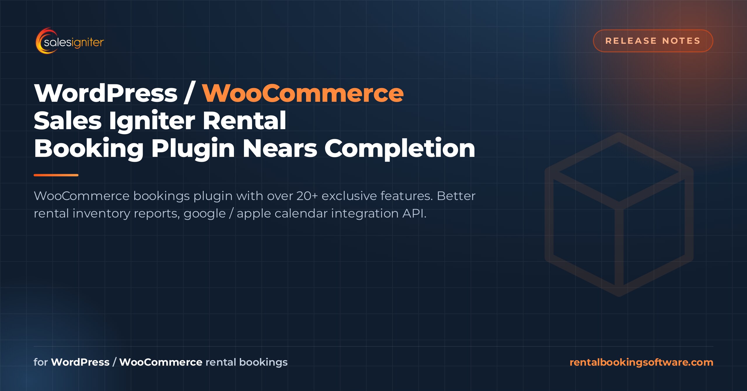 WordPress / WooCommerce Sales Igniter Rental Booking Plugin Nears Completion — Sales Igniter rental booking software article