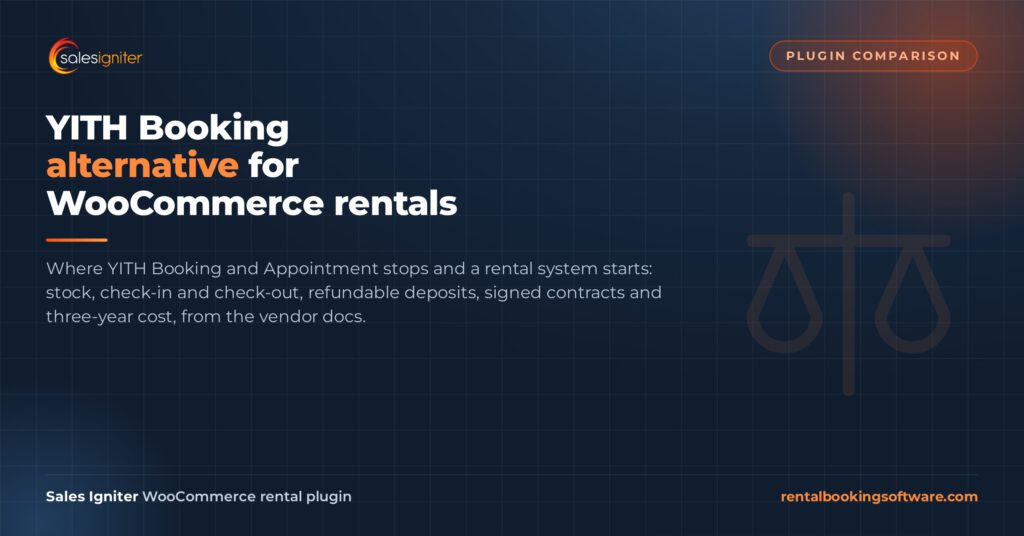 YITH Booking vs Sales Igniter: a WooCommerce rental plugin comparison featured image